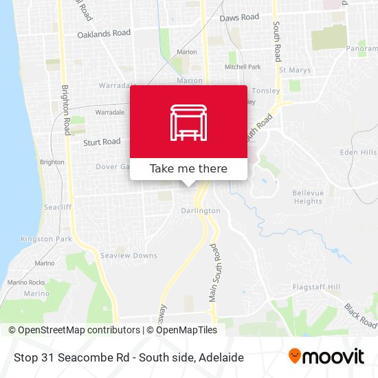 Mapa Stop 31 Seacombe Rd - South side