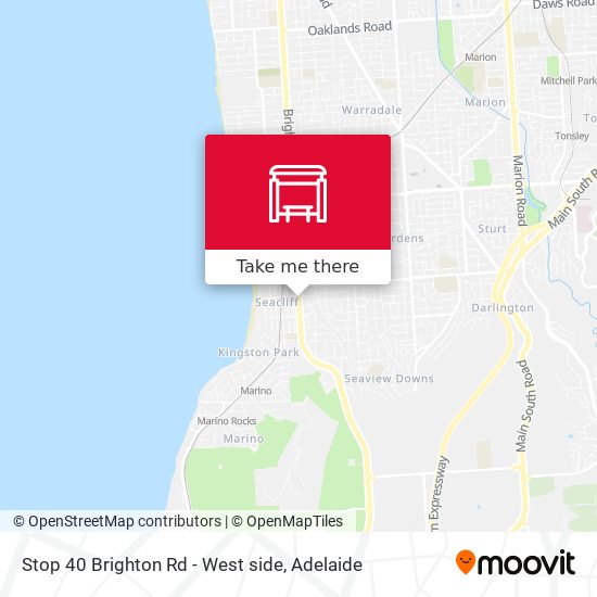 Mapa Stop 40 Brighton Rd - West side