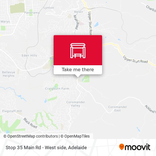 Stop 35 Main Rd - West side map
