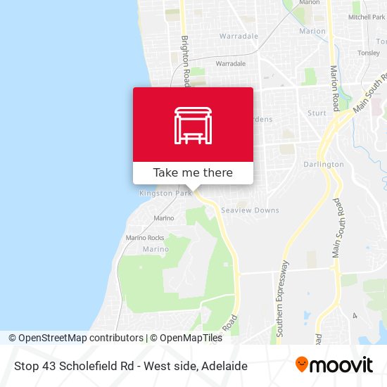 Stop 43 Scholefield Rd - West side map