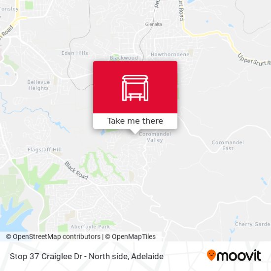 Stop 37 Craiglee Dr - North side map