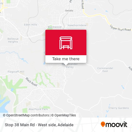 Stop 38 Main Rd - West side map