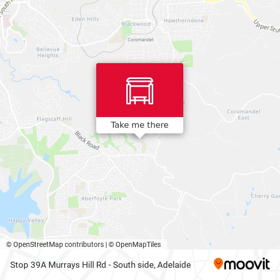 Stop 39A Murrays Hill Rd - South side map