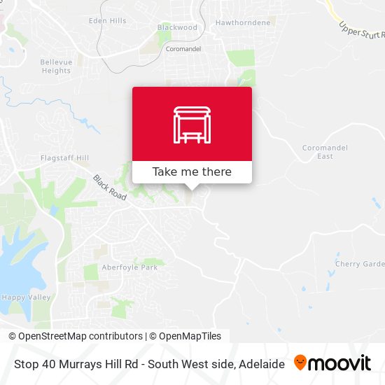 Stop 40 Murrays Hill Rd - South West side map