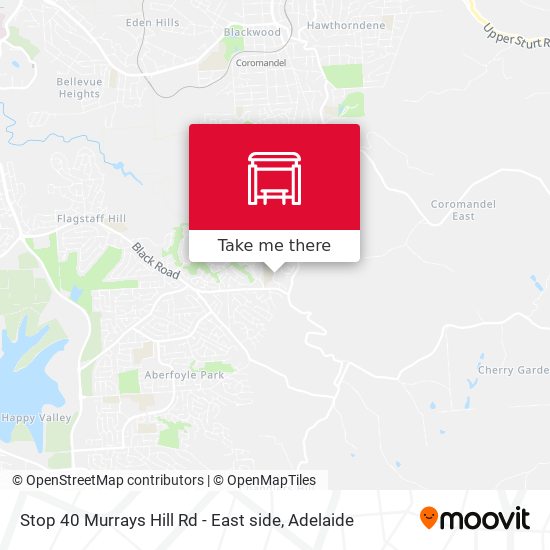 Stop 40 Murrays Hill Rd - East side map