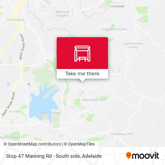 Stop 47 Manning Rd - South side map