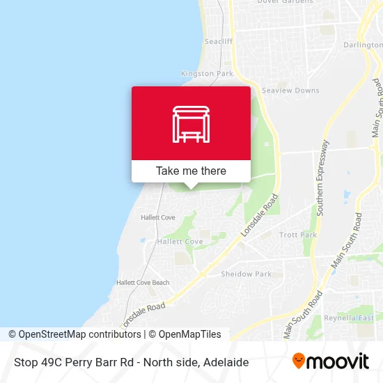 Mapa Stop 49C Perry Barr Rd - North side