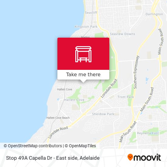 Stop 49A Capella Dr - East side map