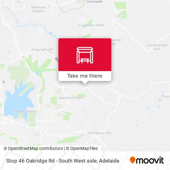 Stop 46 Oakridge Rd - South West side map