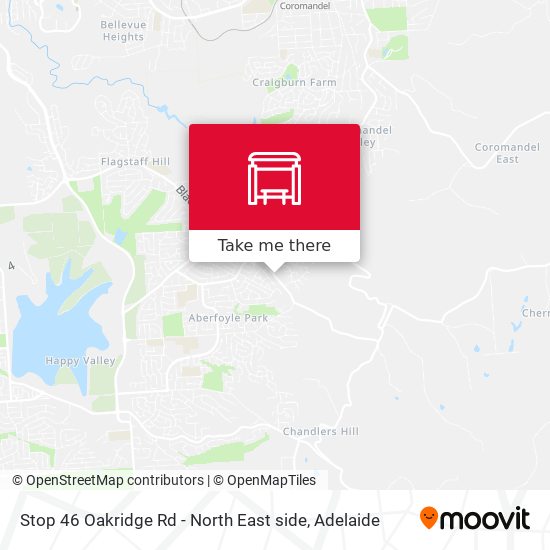 Stop 46 Oakridge Rd - North East side map