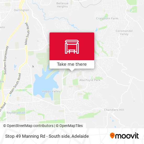 Stop 49 Manning Rd - South side map