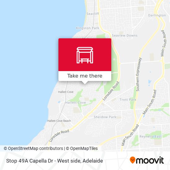 Stop 49A Capella Dr - West side map