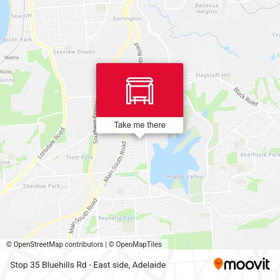 Stop 35 Bluehills Rd - East side map