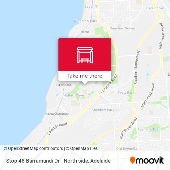 Stop 48 Barramundi Dr - North side map