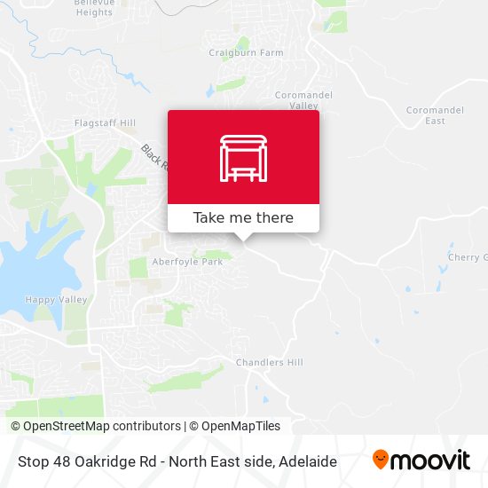 Stop 48 Oakridge Rd - North East side map