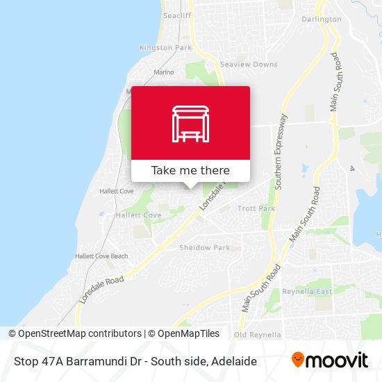 Stop 47A Barramundi Dr - South side map