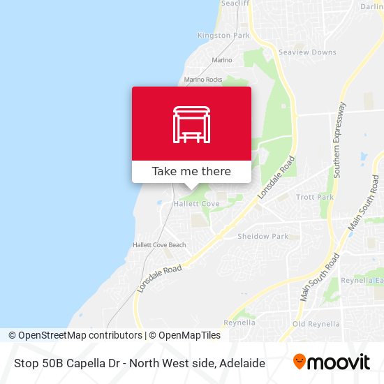 Stop 50B Capella Dr - North West side map