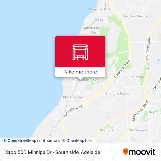 Stop 50D Minnipa Dr - South side map