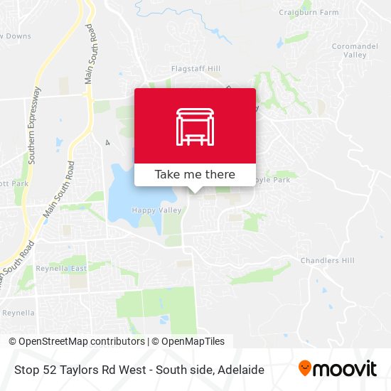 Mapa Stop 52 Taylors Rd West - South side