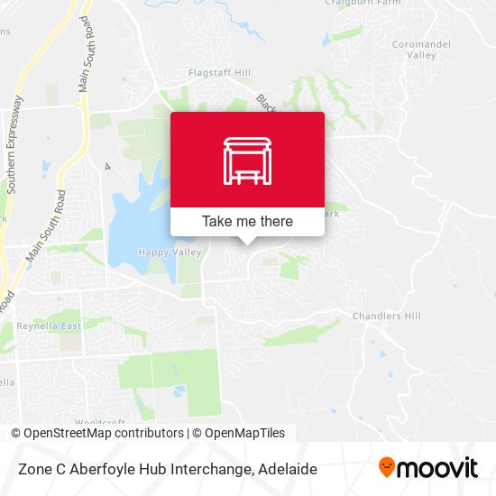 Mapa Zone C Aberfoyle Hub Interchange