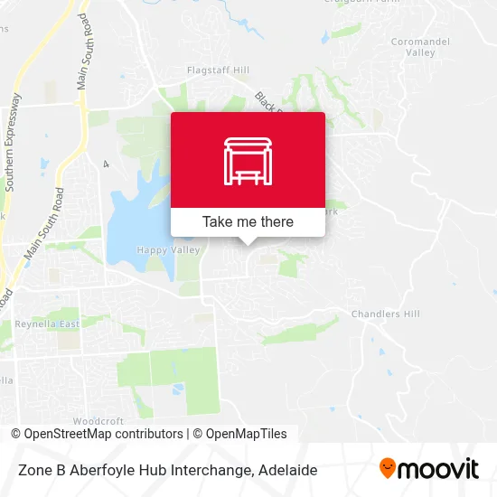 Mapa Zone B Aberfoyle Hub Interchange