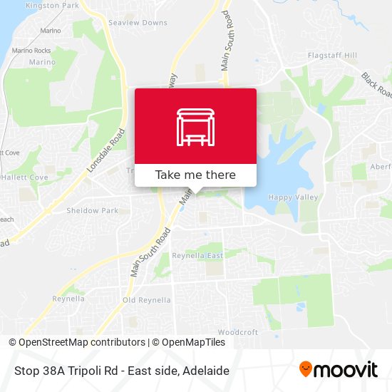 Stop 38A Tripoli Rd - East side map