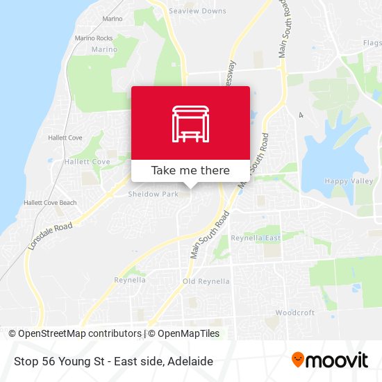 Stop 56 Young St - East side map