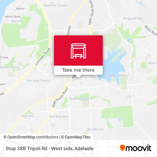 Mapa Stop 38B Tripoli Rd - West side