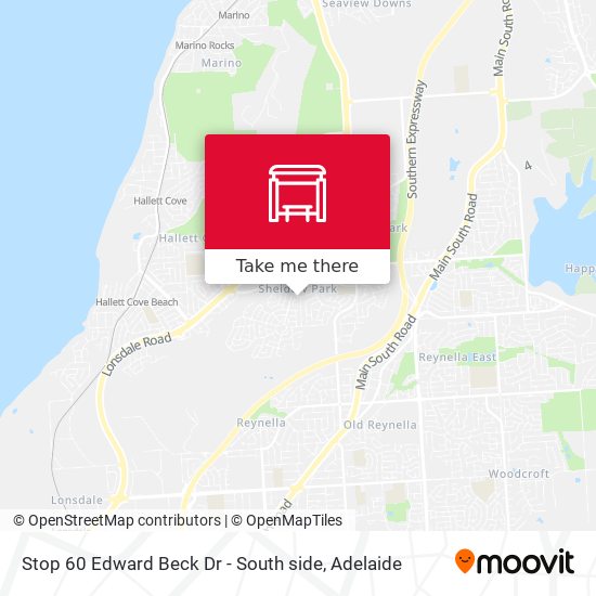 Stop 60 Edward Beck Dr - South side map