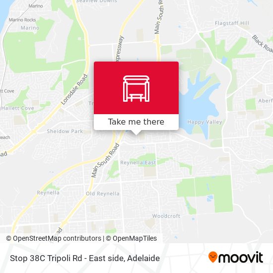 Stop 38C Tripoli Rd - East side map