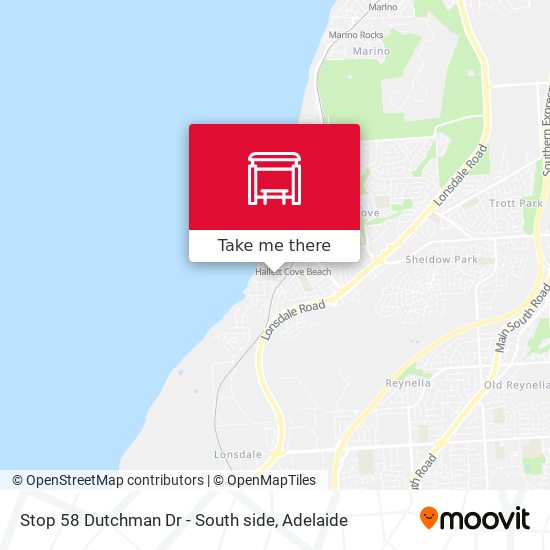 Stop 58 Dutchman Dr - South side map