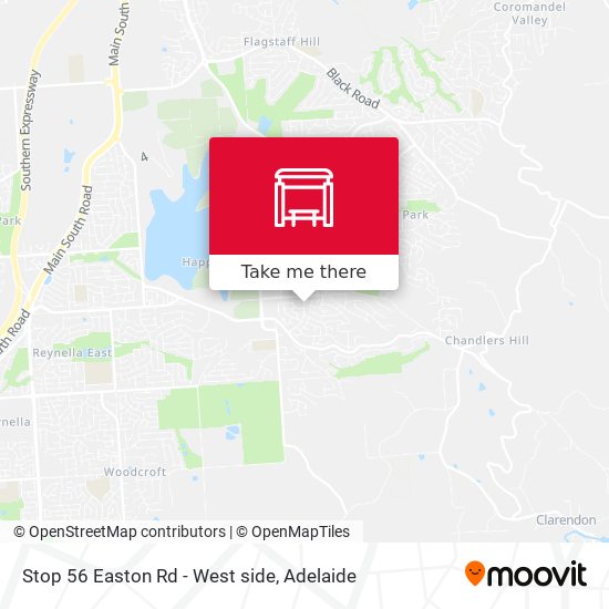 Mapa Stop 56 Easton Rd - West side