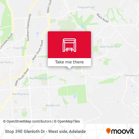 Stop 39E Glenloth Dr - West side map