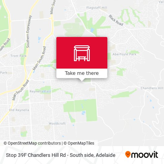 Stop 39F Chandlers Hill Rd - South side map