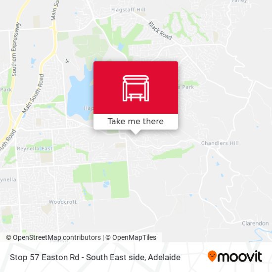 Mapa Stop 57 Easton Rd - South East side