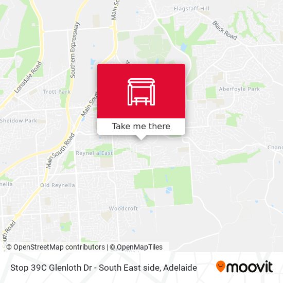 Stop 39C Glenloth Dr - South East side map