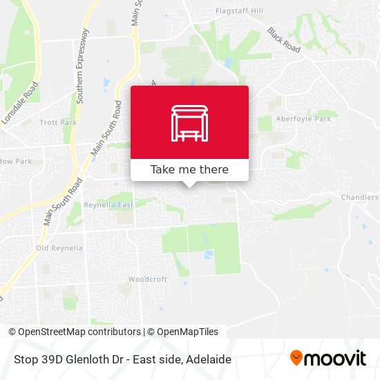 Stop 39D Glenloth Dr - East side map