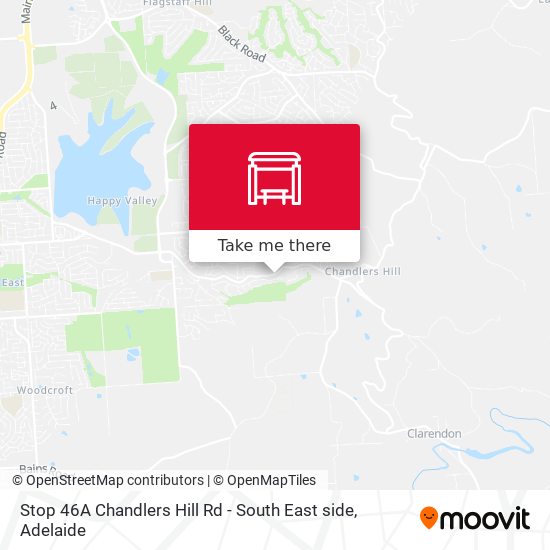 Stop 46A Chandlers Hill Rd - South East side map
