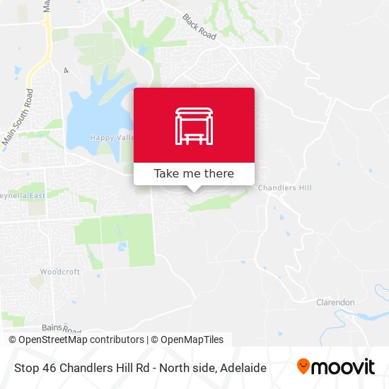 Stop 46 Chandlers Hill Rd - North side map