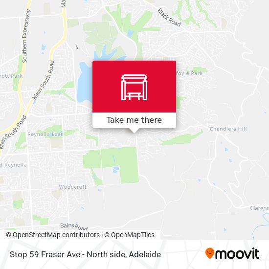 Stop 59 Fraser Ave - North side map