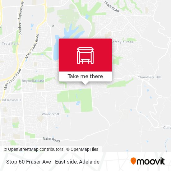 Stop 60 Fraser Ave - East side map