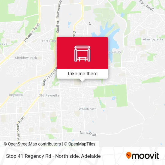 Mapa Stop 41 Regency Rd - North side