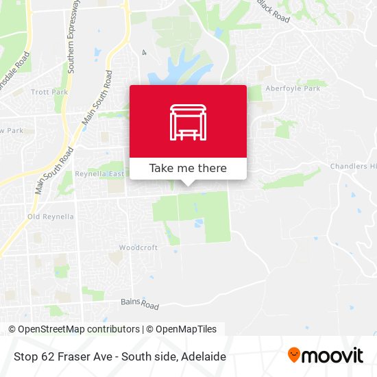 Stop 62 Fraser Ave - South side map