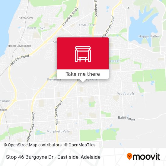 Stop 46 Burgoyne Dr - East side map