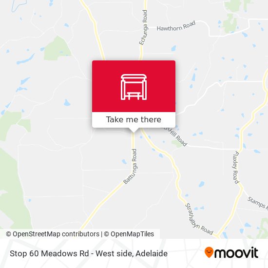 Stop 60 Meadows Rd - West side map