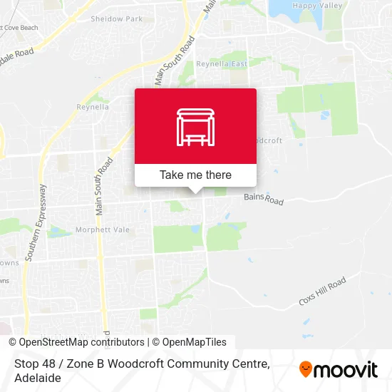 Stop 48 / Zone B Woodcroft Community Centre map
