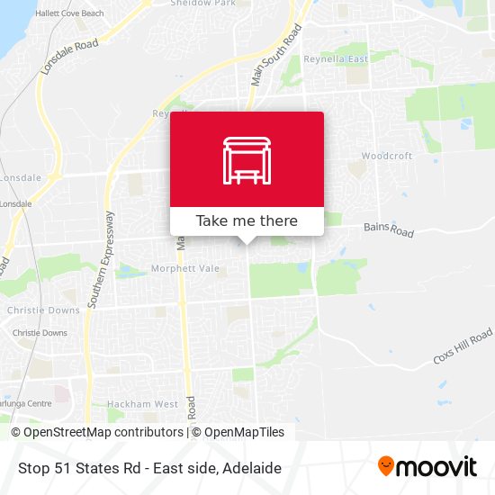 Stop 51 States Rd - East side map