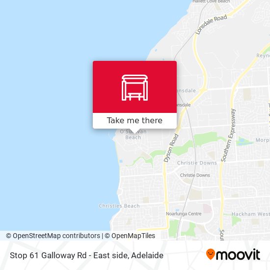 Stop 61 Galloway Rd - East side map