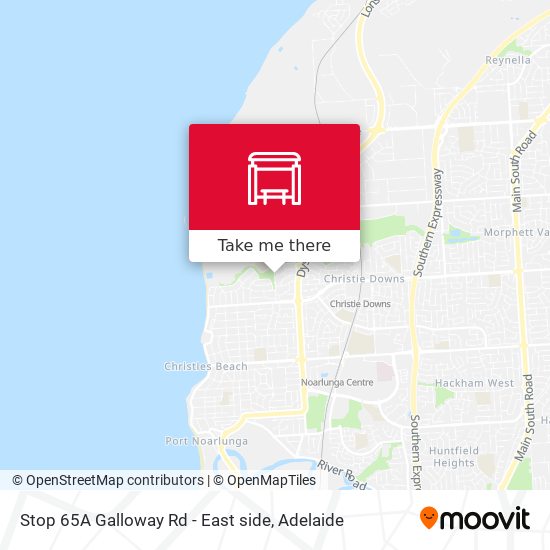 Stop 65A Galloway Rd - East side map
