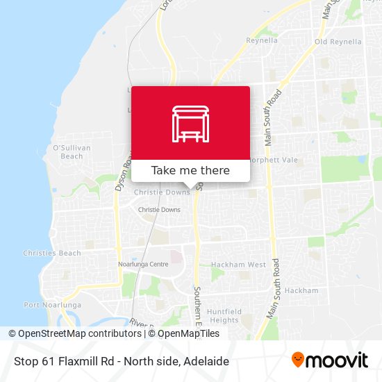Stop 61 Flaxmill Rd - North side map